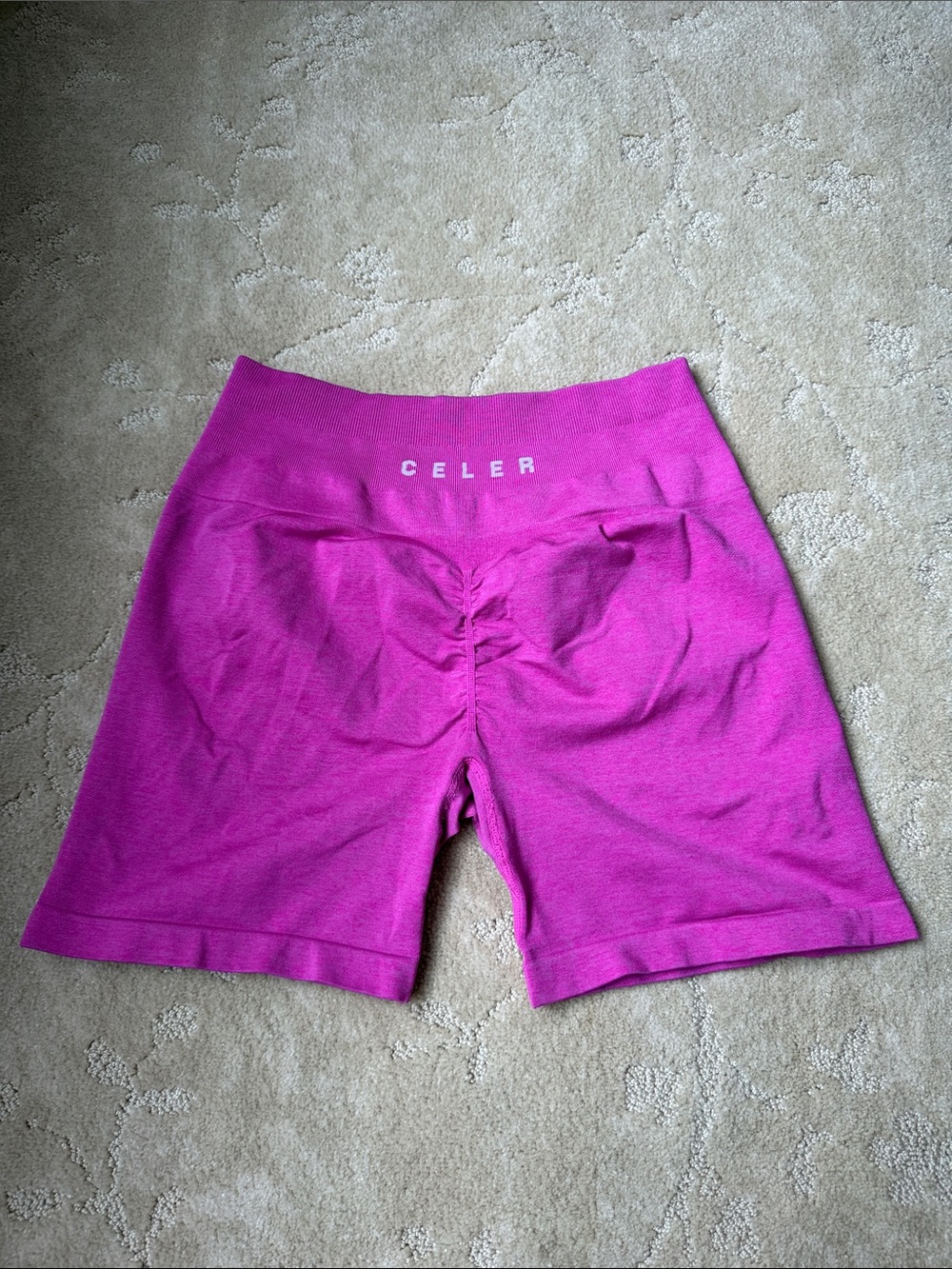 Pink Celer Workout Shorts